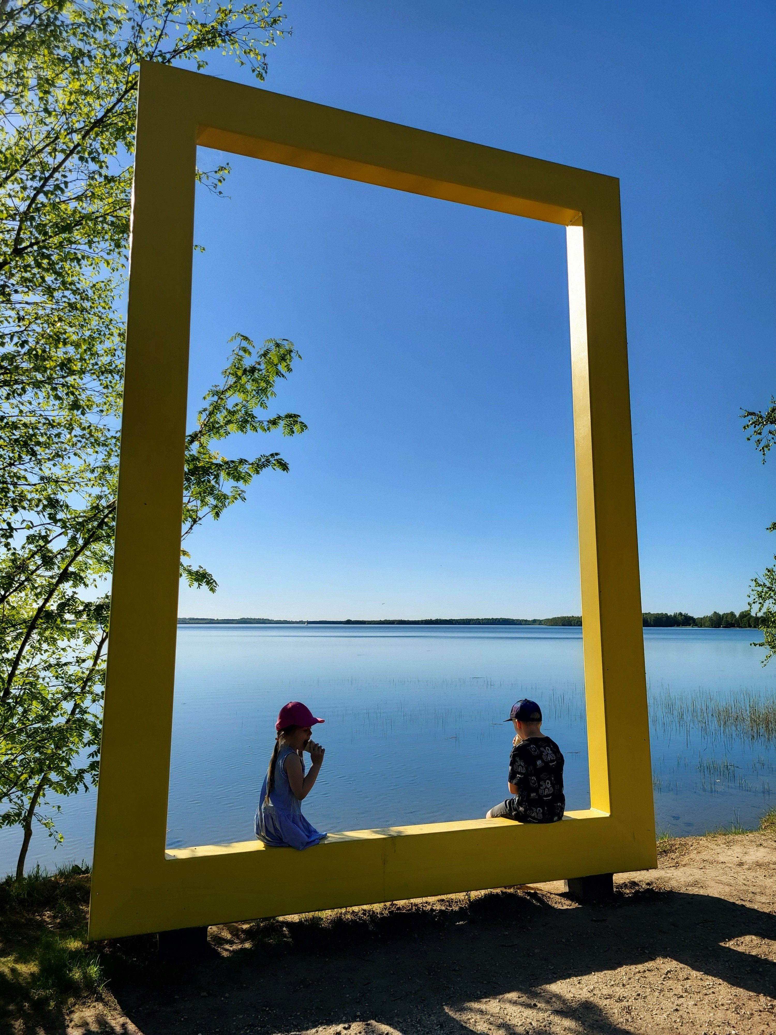 Jäätisepaus Saadjärve ääres. 