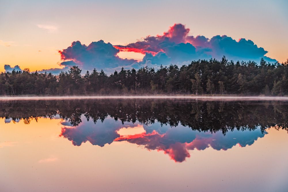 Kõnnu rabajärve kattis madal udulaam