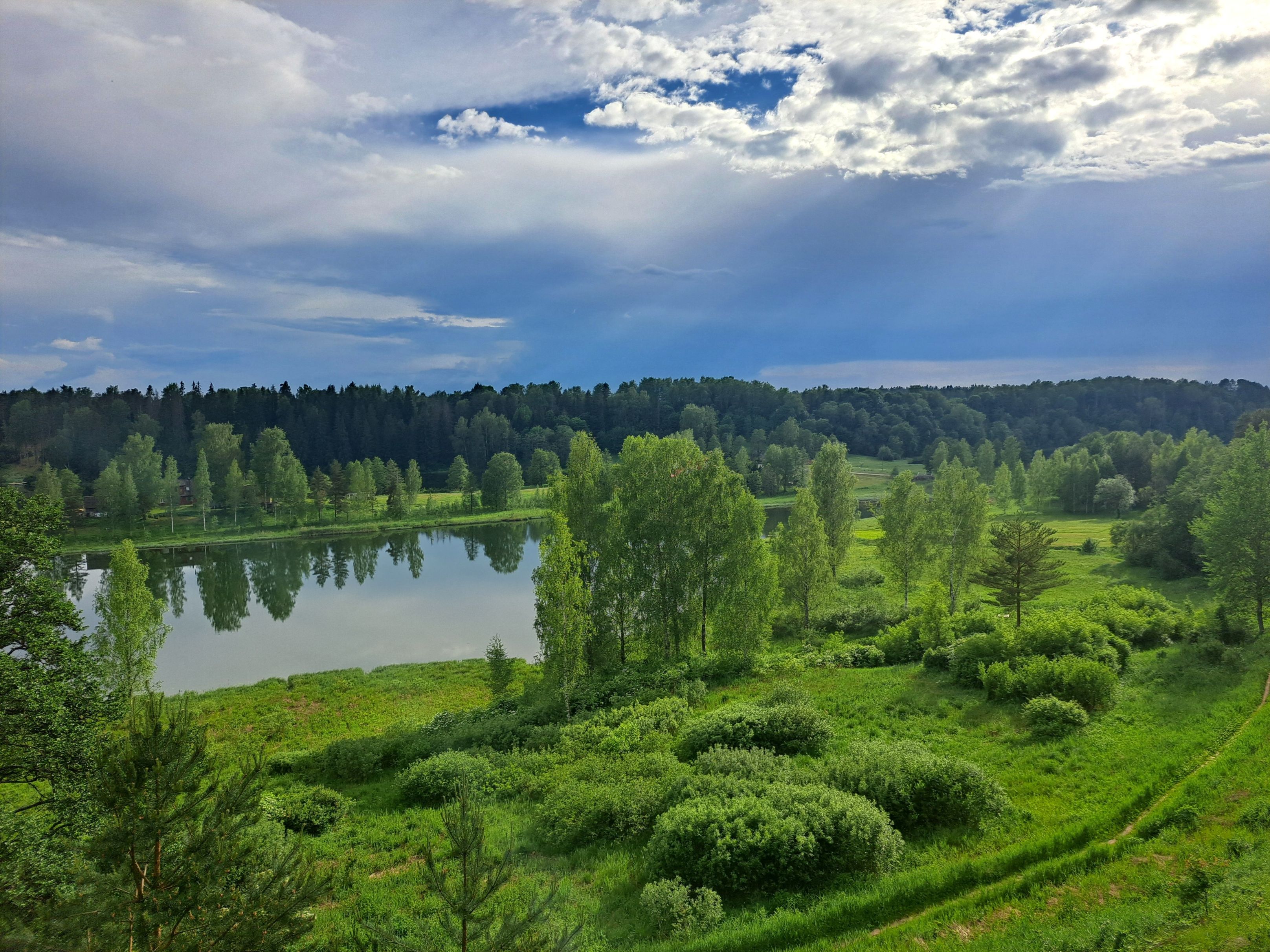 Vaade Rõuge Suurjärvele.