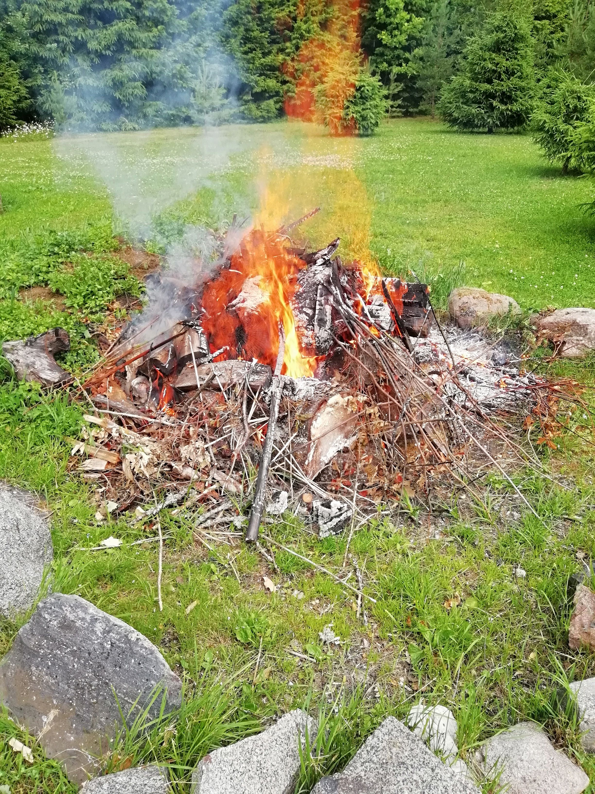 Elava tule jäädvustamine. Jaanipäev 